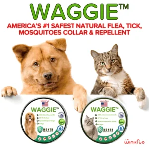 Waggie™ - Natural Anti-Flea, Tick, & Mosquito Collar (Safest 8+ Months Protection) 15 IMG 8889 min 1080x