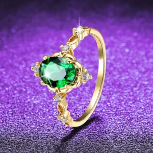 DIYSTAR Magnetology Moissanite Diamond Ring